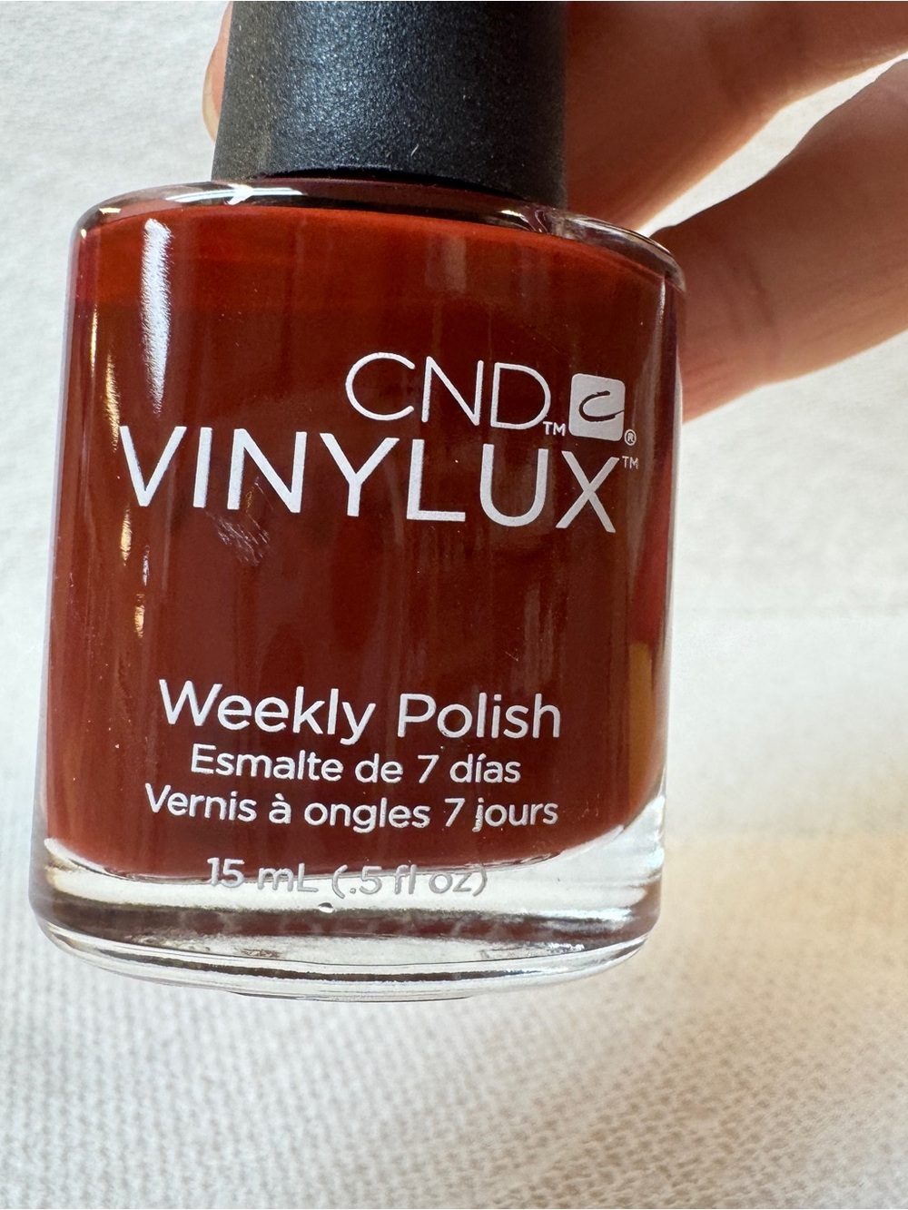 Cnd Vinylux Weekly Polish #161 Burnt Romance - burgundy red